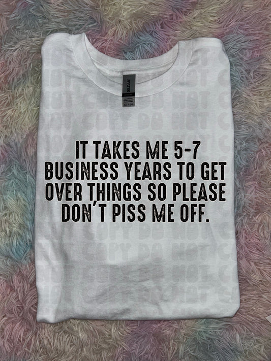 5/7 Business Years PREORDER