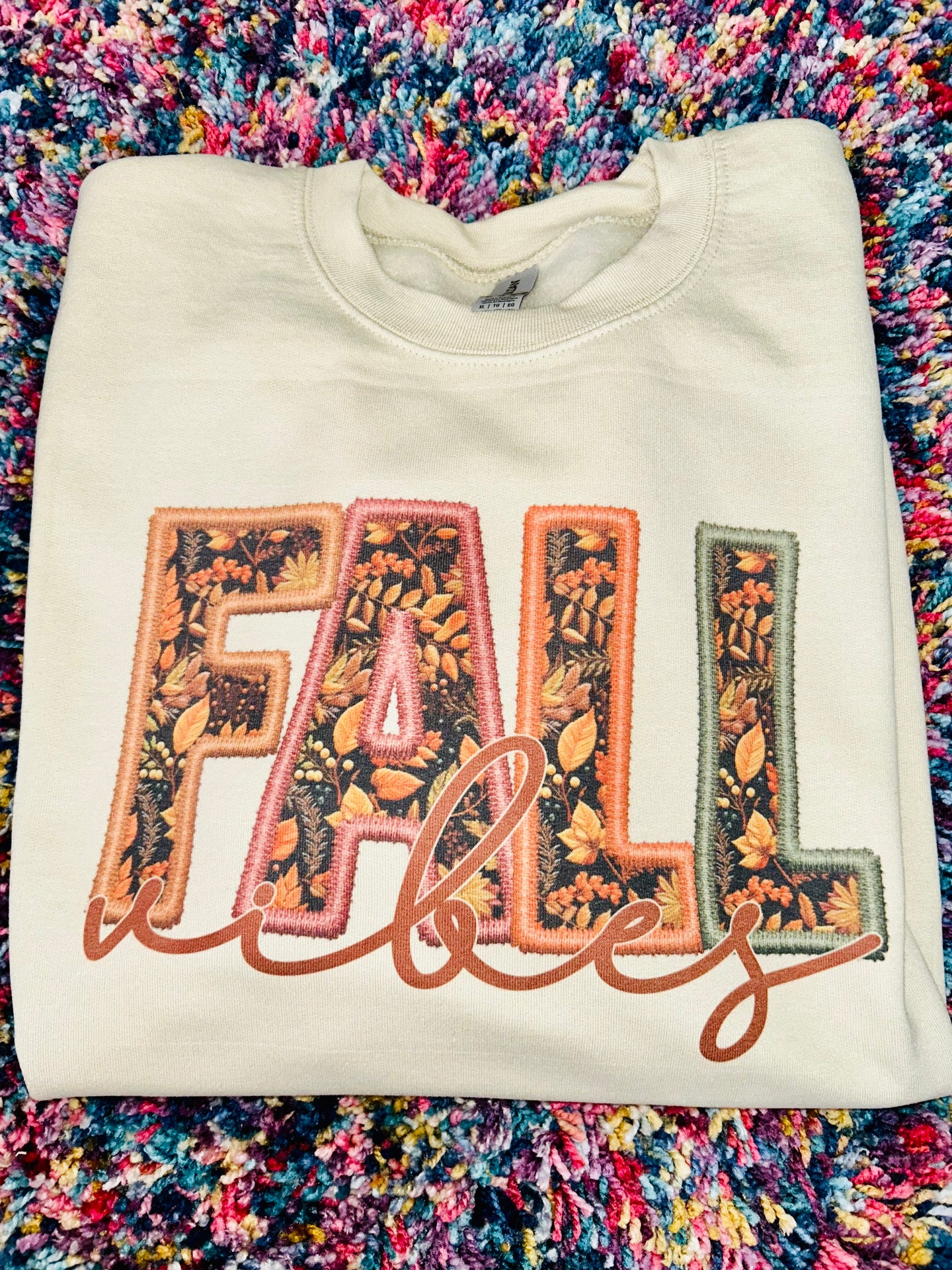 Fall Vibes Faux Embroidery PREORDER