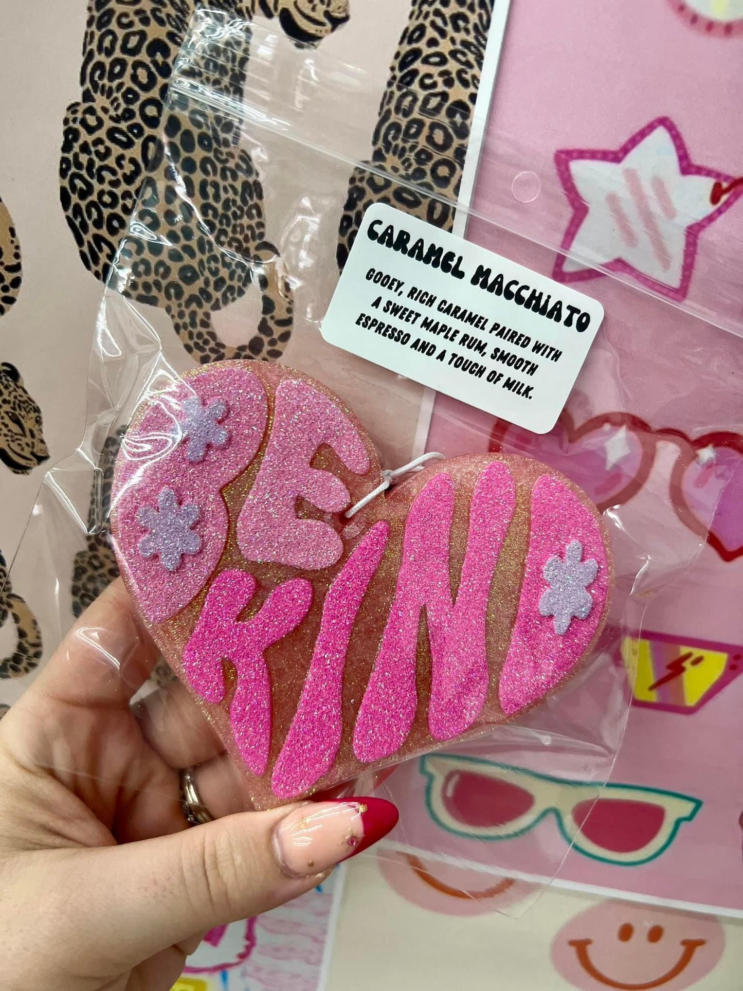 Pink Be Kind Freshie- Caramel Macchiato- RTS