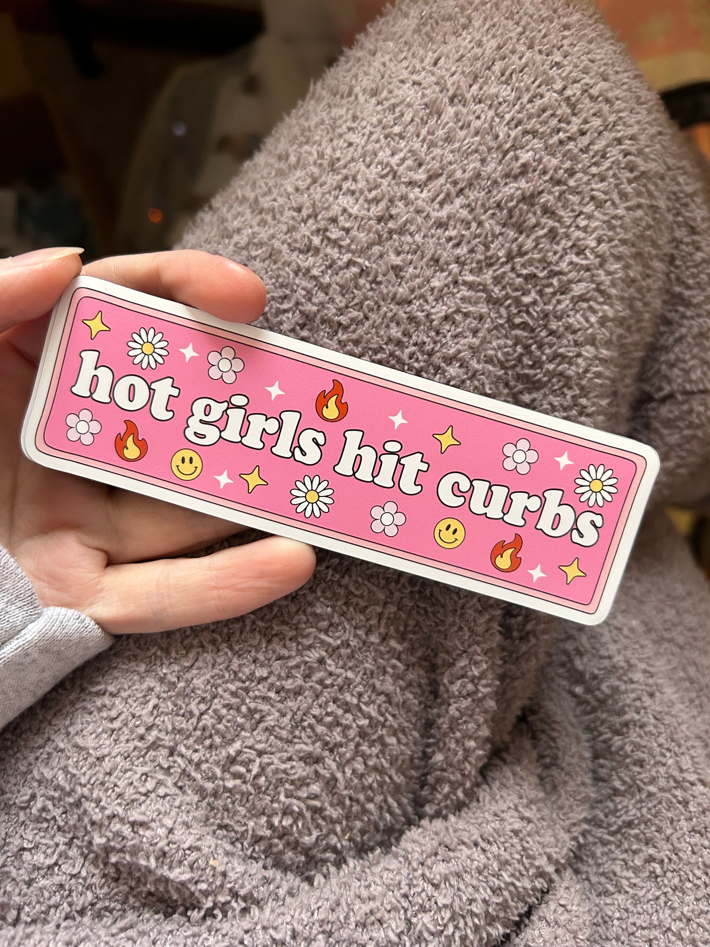 Hot Girls Hit Curbs Car Magnet RTS