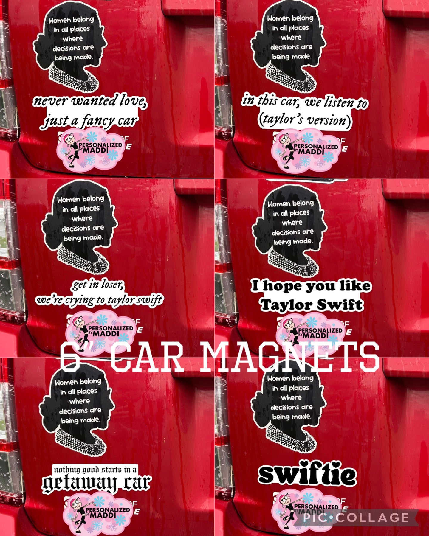 TS 6” Waterproof Car Magnets 1-2 WK TAT
