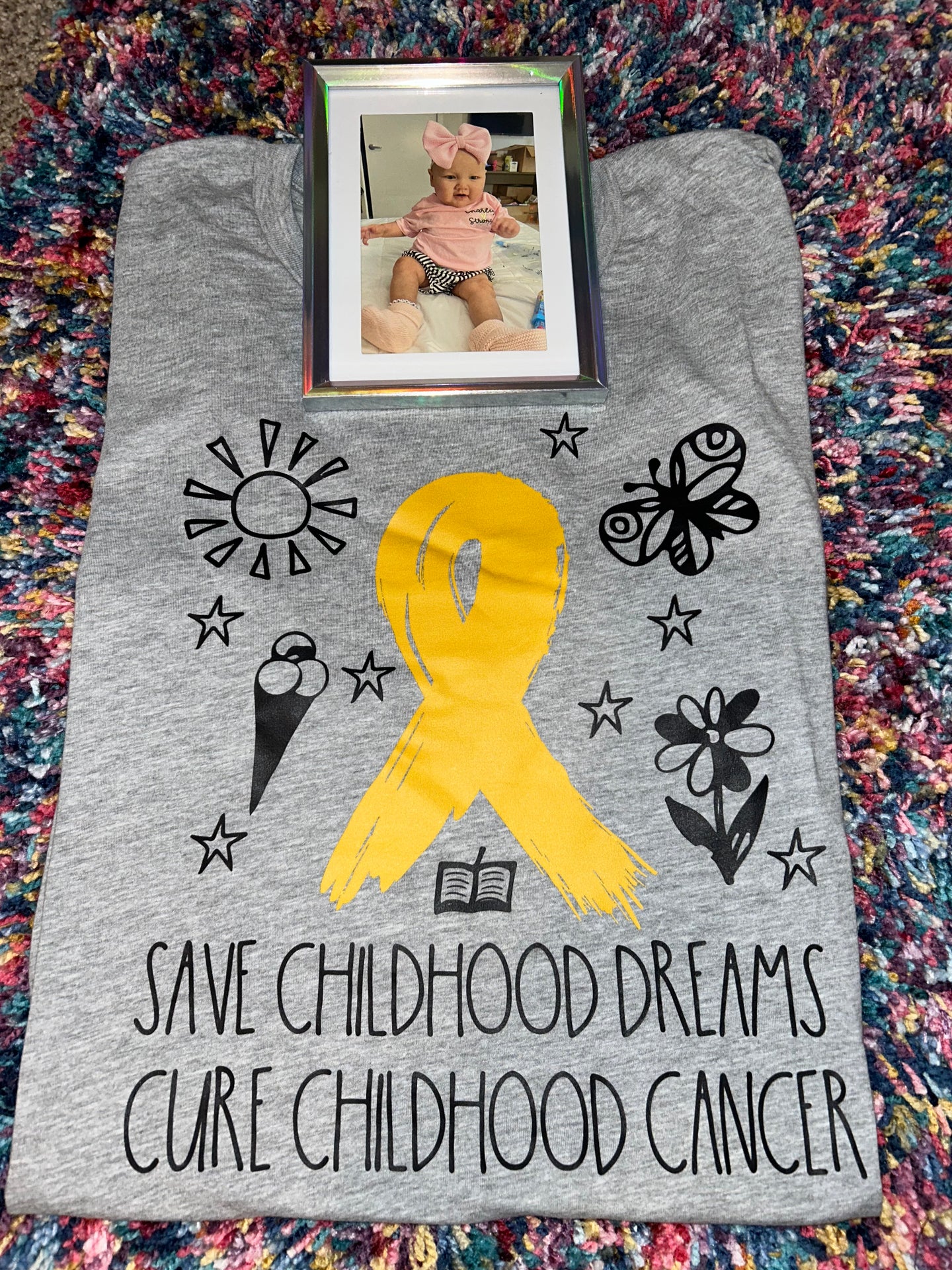 Save Childhood Dreams Cure Childhood Cancer Soft Tee RTS