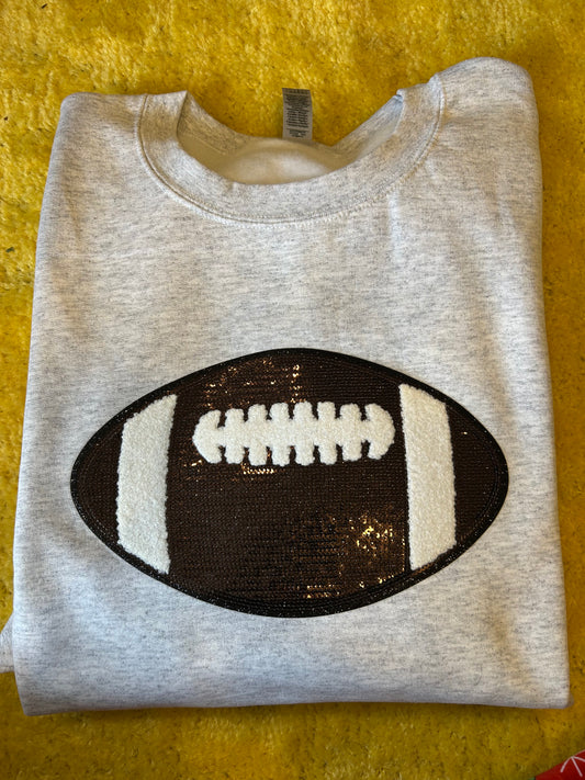 Football Sequin Patch SWEATSHIRT