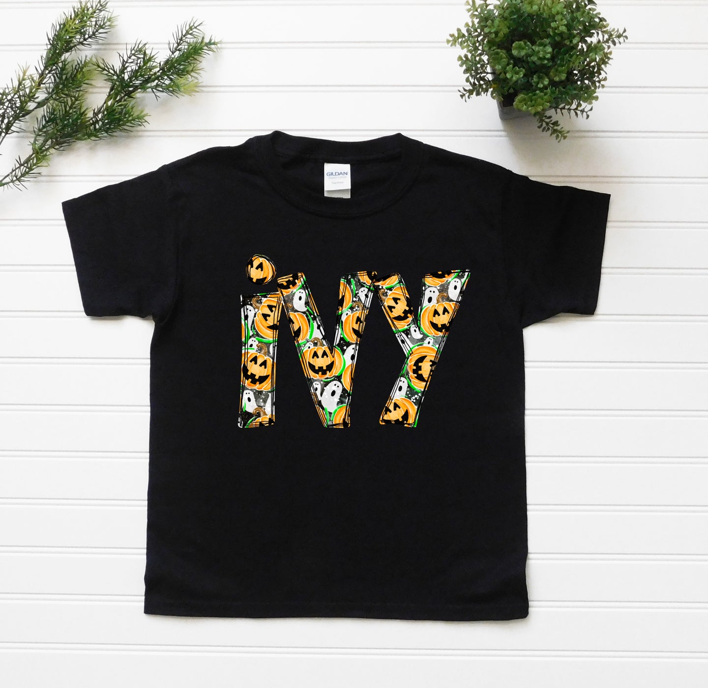Custom Halloween Kids Name Tee PREORDER