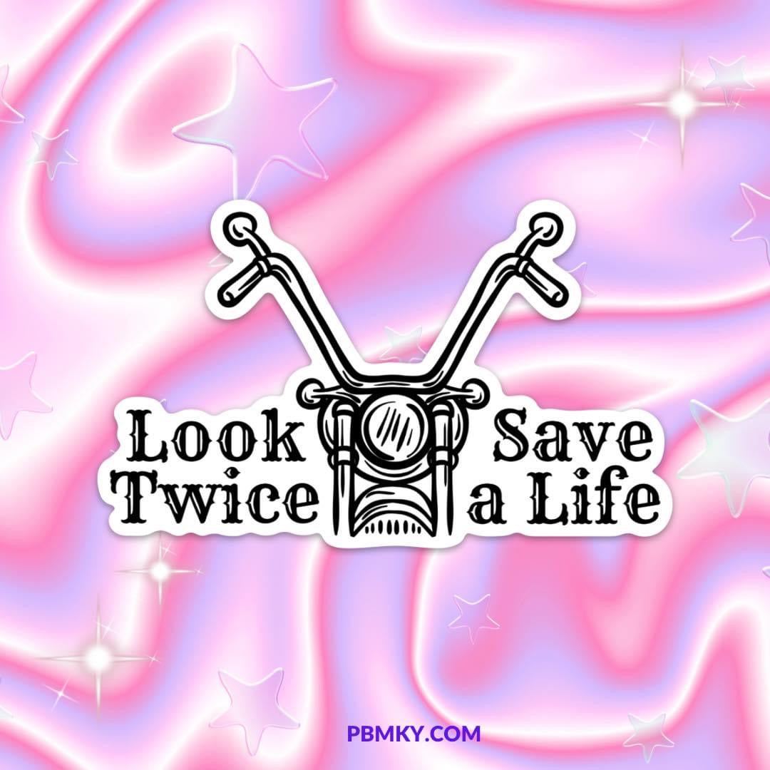 Look Twice Save A Life CAR MAGNET