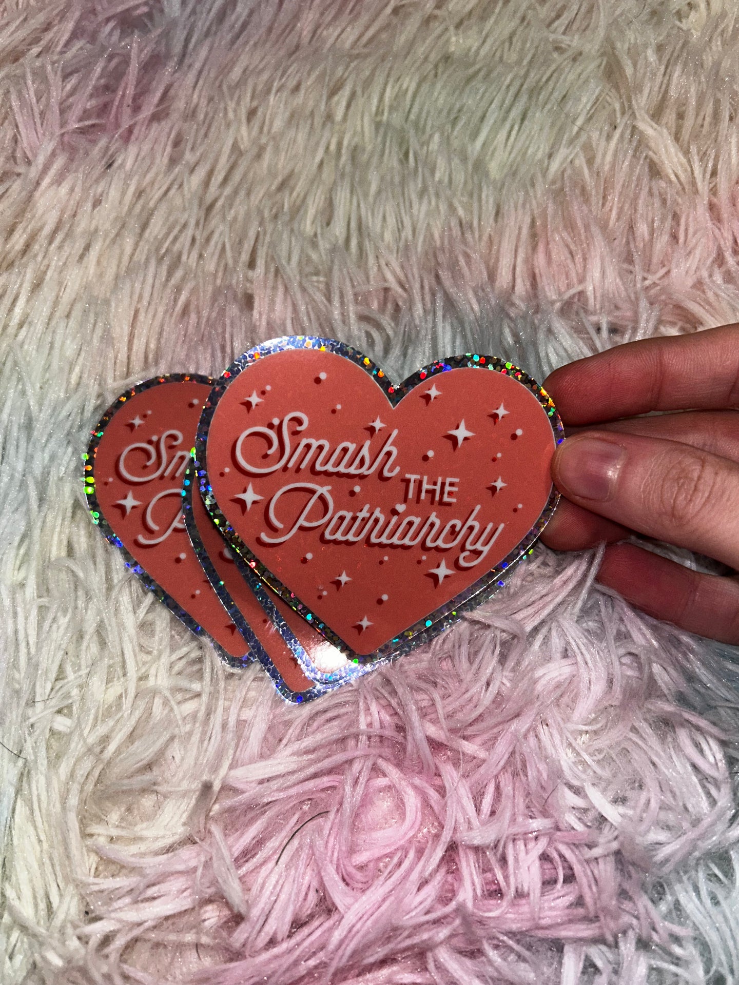 Smash The Patriarchy HOLO Sticker RTS