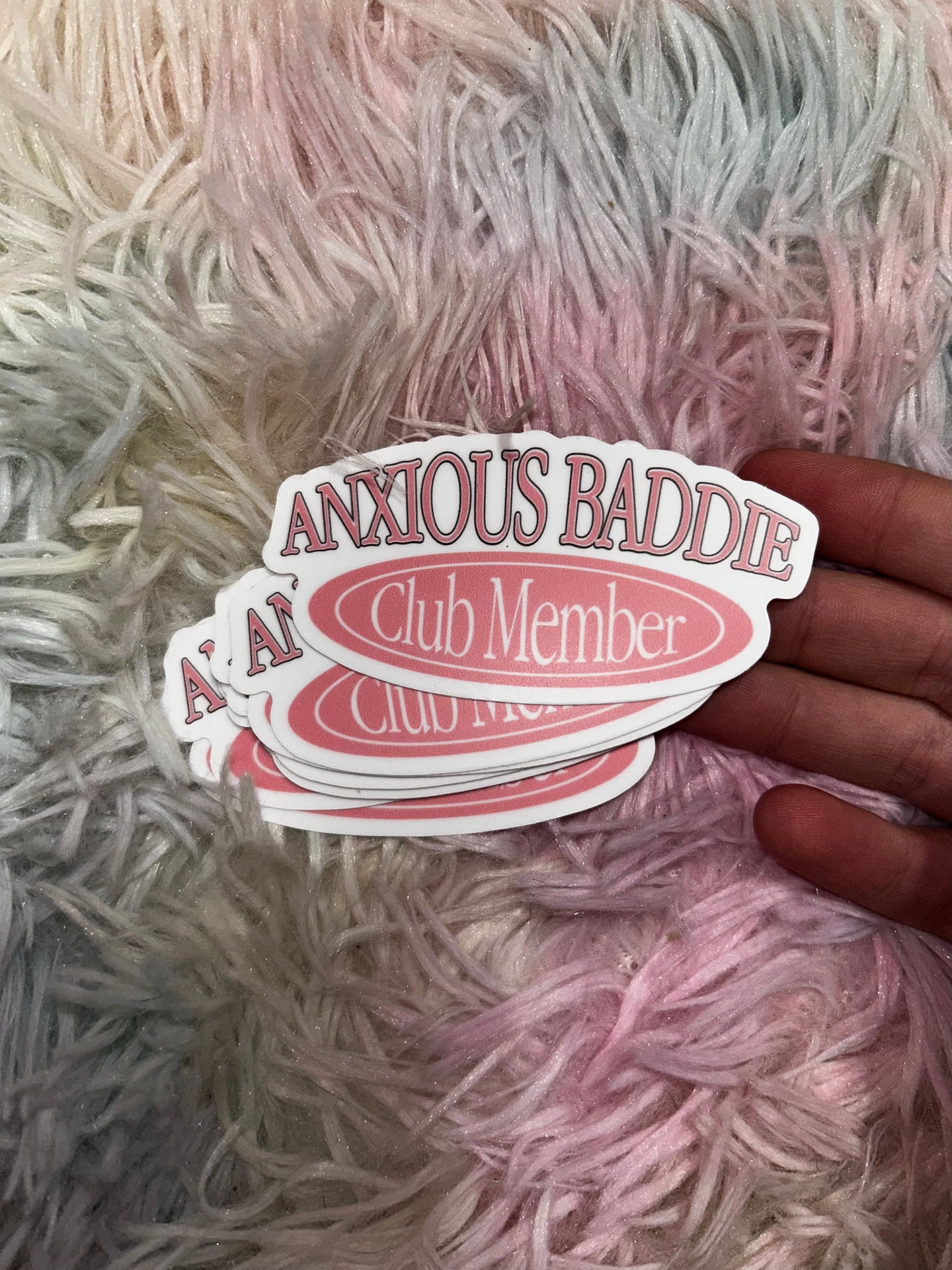 Anxious Baddie Club Sticker RTS